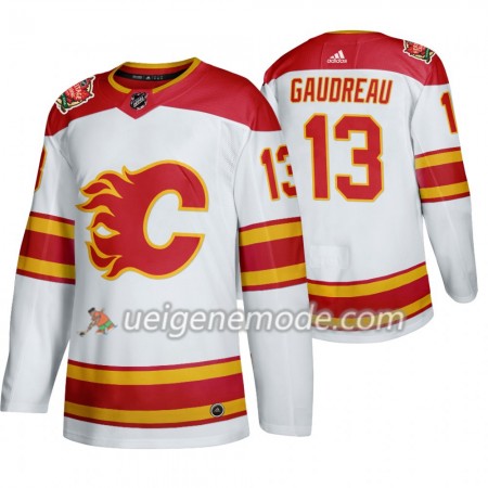 Herren Eishockey Calgary Flames Trikot Johnny Gaudreau 13 Adidas 2019 Heritage Classic Weiß Authentic